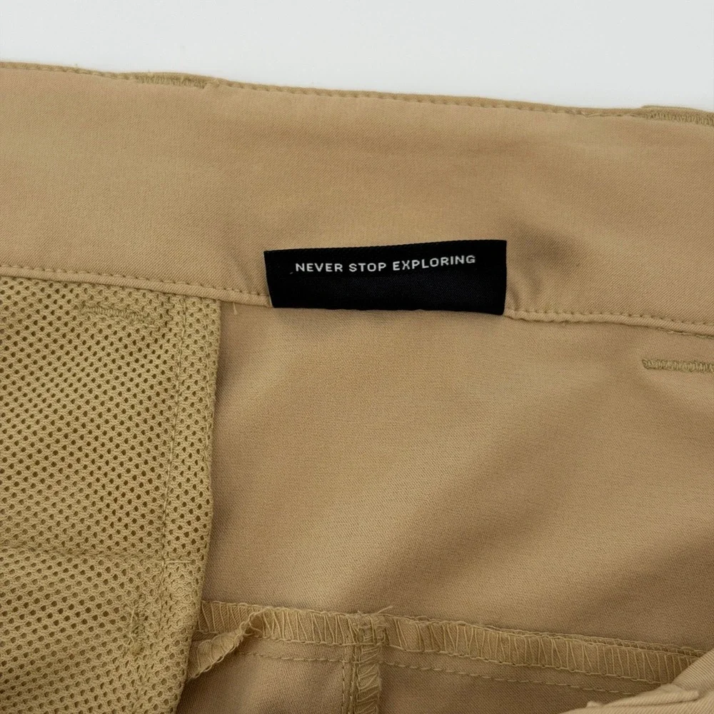 The North Face Hiking Shorts Mens 34 Khaki Tan Technical Outdoor Utility Stretch